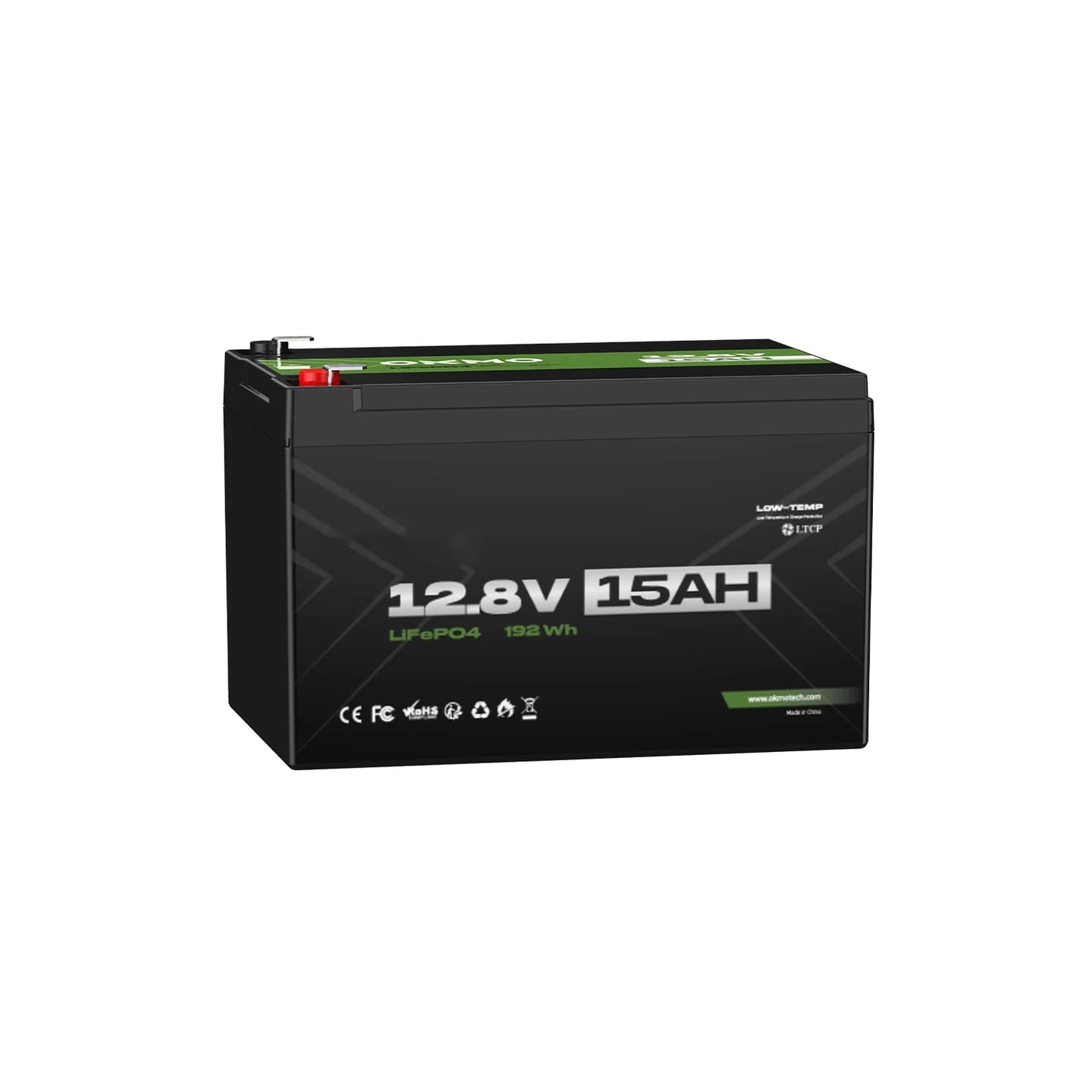 Grand Tai 12V 15Ah LiFePO4 Lithium Battery Deep Cycles for Kayak Fish Finder
